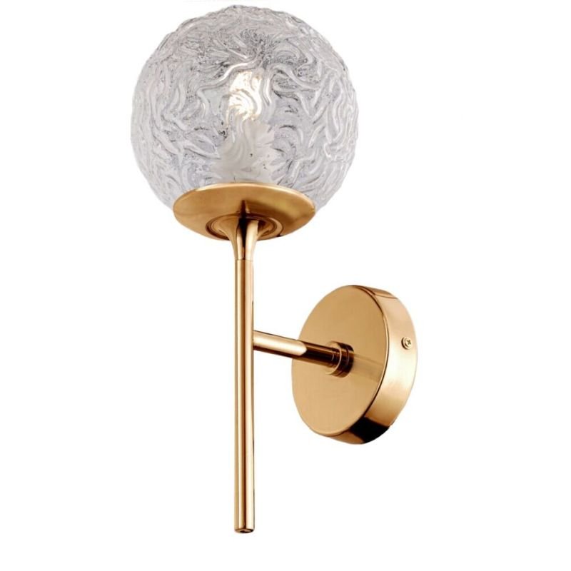 Maytoni-MOD061WL-01BS - Ligero - Decorative Glass & Matt Gold Wall Lamp