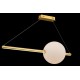 Kitchen Lights - Freccia - LED White Glass & Gold over Island Fitting Maytoni-MOD063PL-L30G3K - Freccia - LED White Glass & Gold over Island Fitting