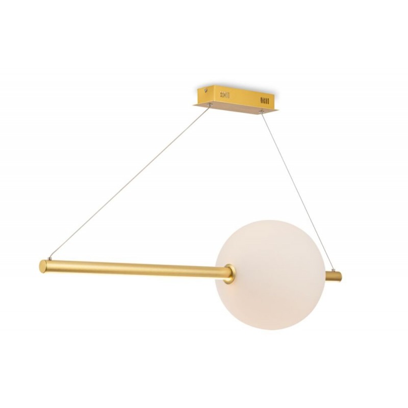 Kitchen Lights - Freccia - LED White Glass & Gold over Island Fitting Maytoni-MOD063PL-L30G3K - Freccia - LED White Glass & Gold over Island Fitting