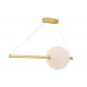Kitchen Lights - Freccia - LED White Glass & Gold over Island Fitting Maytoni-MOD063PL-L30G3K - Freccia - LED White Glass & Gold over Island Fitting