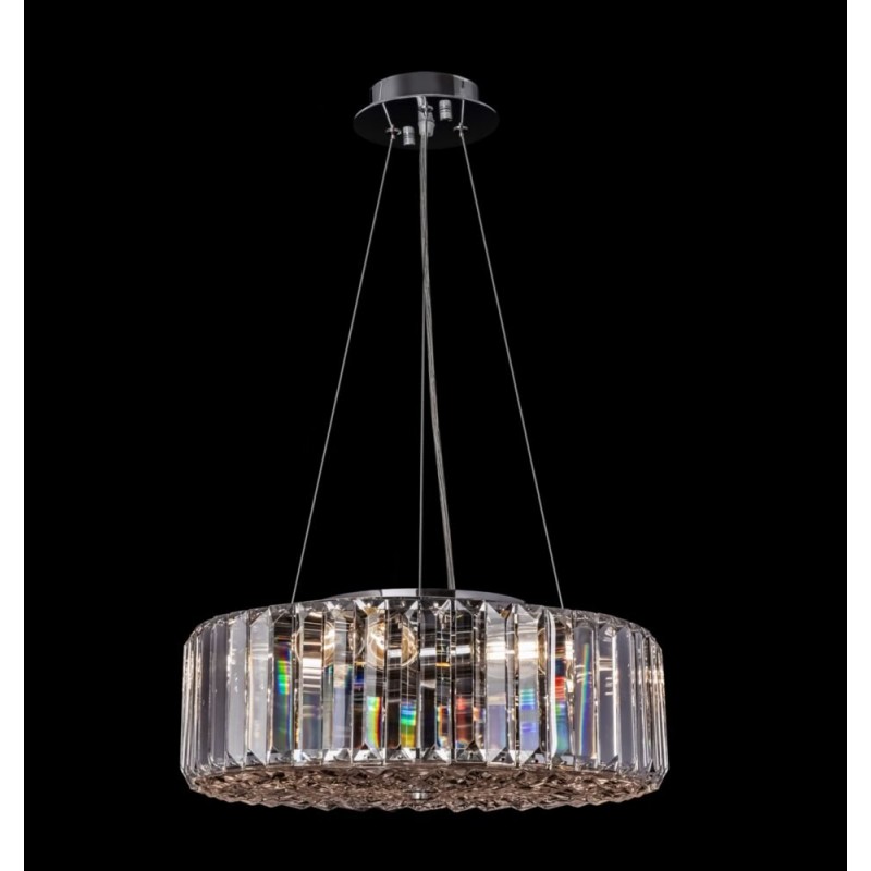 Maytoni-MOD080CL-06CH - Recinto - Crystal & Chrome 6 Light Pendant with Decorative Diffuser