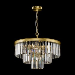 Revero - Painted Brass 7 Light Chandelier with Crystal Revero - Painted Brass 7 Light Chandelier with Crystal