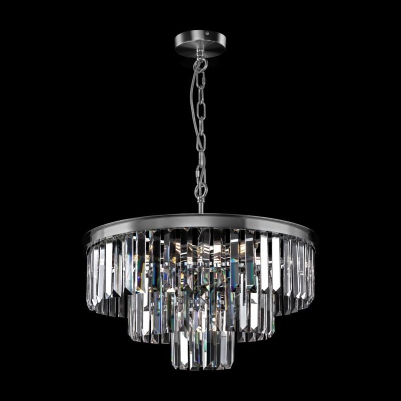 Crystal & Acrylic - Revero - Crystal & Painted Chrome 7 Light Chandelier Maytoni-MOD085PL-07CH - Revero - Crystal & Painted Chrome 7 Light Chandelier