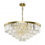 Revero - Painted Brass 12 Light Chandelier with Crystal Revero - Painted Brass 12 Light Chandelier with Crystal