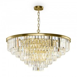 Revero - Painted Brass 16 Light Chandelier with Crystal Revero - Painted Brass 16 Light Chandelier with Crystal