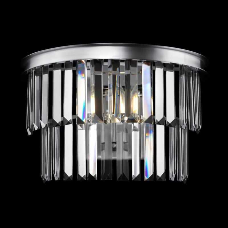 Crystal & Acrylic - Revero - Crystal & Painted Chrome Wall Lamp Maytoni-MOD085WL-01CH - Revero - Crystal & Painted Chrome Wall Lamp