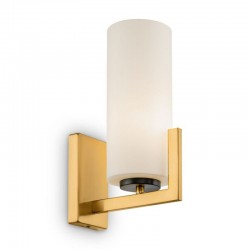 Fortano - Brass Wall Lamp with White Glass Fortano - Brass Wall Lamp with White Glass