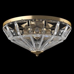 Facet - Crystal & Gold 6 Light Ceiling Lamp Facet - Crystal & Gold 6 Light Ceiling Lamp
