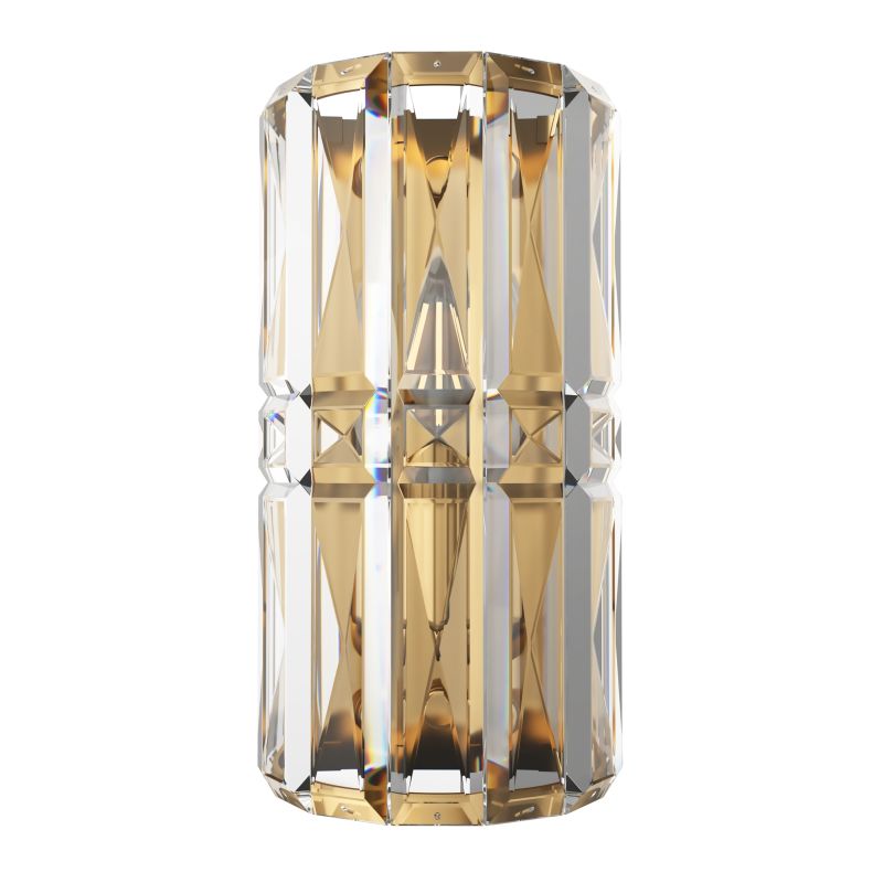 Maytoni-MOD094WL-01G - Facet - Crystal & Gold Wall Lamp