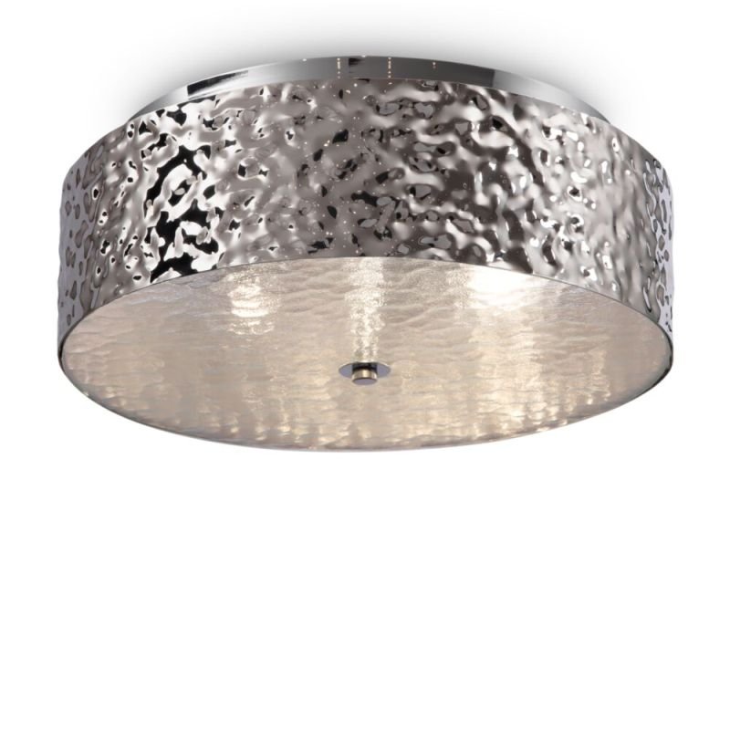 Ceiling Lights - Ripple - Decorative Frosted Glass & Chrome 3 Light Ceiling Lamp Maytoni-MOD096CL-03CH - Ripple - Decorative Frosted Glass & Chrome 3 Light Ceiling Lamp