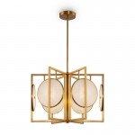 Marmo - Natural Stone & Gold 6 Light Centre Fitting Marmo - Natural Stone & Gold 6 Light Centre Fitting