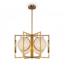 Marmo - Natural Stone & Gold 6 Light Centre Fitting Marmo - Natural Stone & Gold 6 Light Centre Fitting