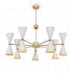Vesper - White & Gold 14 Light Centre Fitting Vesper - White & Gold 14 Light Centre Fitting