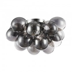 Balbo - Nickel 4 Light Ceiling Lamp with Smoked Mirrored Glass Balbo - Nickel 4 Light Ceiling Lamp with Smoked Mirrored Glass