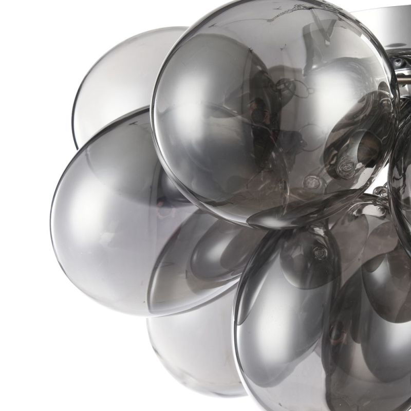 Maytoni-MOD112-04-N - Balbo - Modern Smoky Glass 4 Light Ceiling Lamp -Nickel