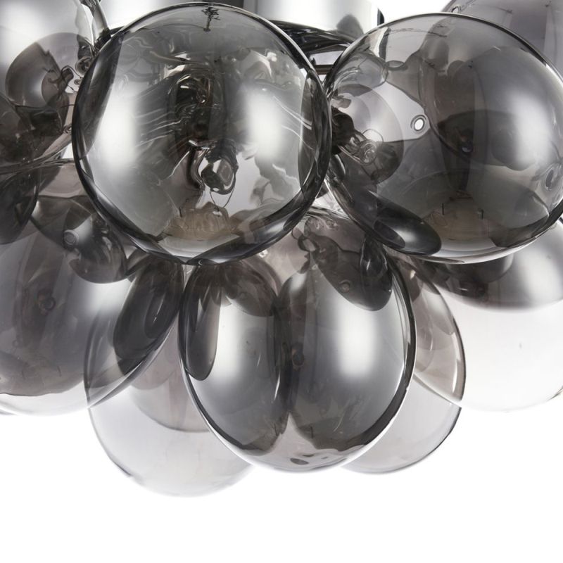 Ceiling Lights - Balbo - Modern Smoky Glass 4 Light Ceiling Lamp -Nickel Maytoni-MOD112-04-N - Balbo - Modern Smoky Glass 4 Light Ceiling Lamp -Nickel