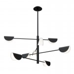 Mollis - White & Black 8 Light Centre Fitting Mollis - White & Black 8 Light Centre Fitting