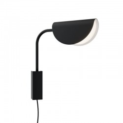 Mollis - White & Black Plug-in Wall Lamp Mollis - White & Black Plug-in Wall Lamp
