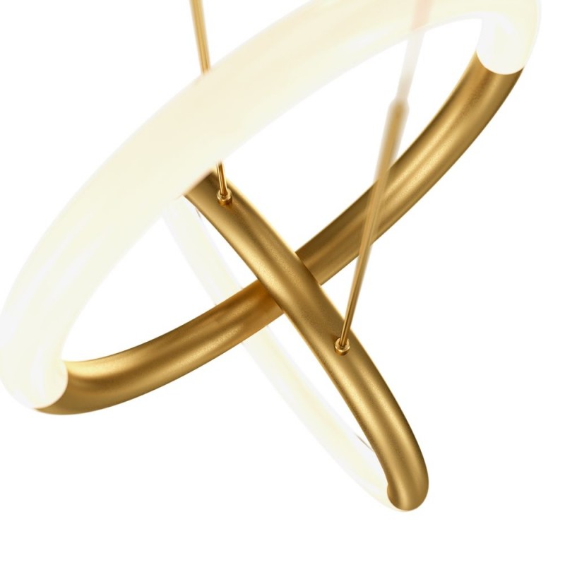 Maytoni-MOD165PL-L18G3K - Node - Gold LED Pendant with 2 Rings