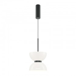 Kyoto - Black LED Pendant with White Glass Kyoto - Black LED Pendant with White Glass