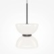 Maytoni-MOD178PL-L11B3K - Kyoto - Black LED Pendant with White Glass