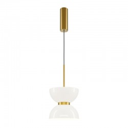 Kyoto - Gold LED Pendant with White Glass Kyoto - Gold LED Pendant with White Glass
