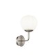 Maytoni-MOD221-WL-01-N - Erich - White Glass Ball & Nickel 1 Light Wall Lamp