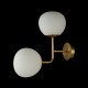 Maytoni-MOD221-WL-02-G - Erich - Glass Ball Twin Wall Lamp -Brass