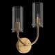Maytoni-MOD223WL-02BS1 - Arco - Ribbed Glass & Brass 2 Light Wall Lamp