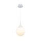 Ceiling Lights - Dewdrop - White Glass Globe Small Hanging Pendant Maytoni-P225-PL-200-N - Dewdrop - White Glass Globe Small Hanging Pendant