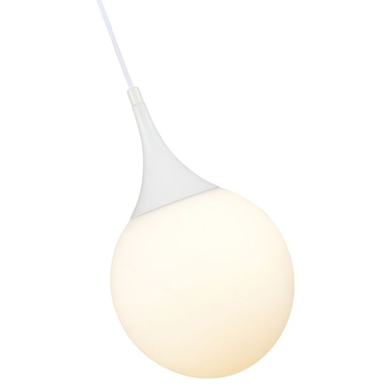 Ceiling Lights - Dewdrop - White Glass Globe Small Hanging Pendant Maytoni-P225-PL-200-N - Dewdrop - White Glass Globe Small Hanging Pendant