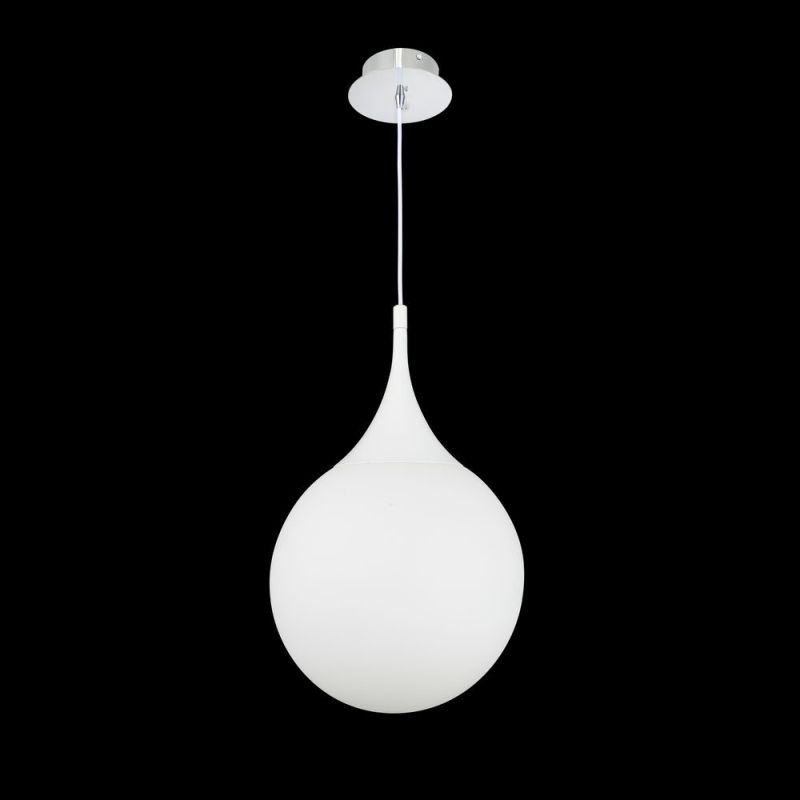 Maytoni-P225-PL-300-N - Dewdrop - White Glass Globe Medium Hanging Pendant