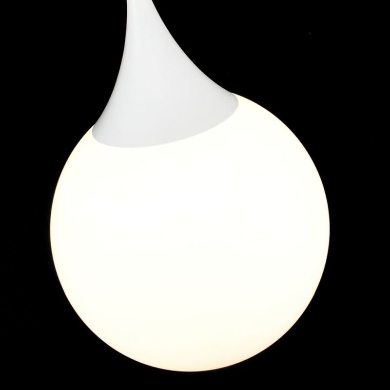 Maytoni-P225-PL-400-N - Dewdrop - White Glass Globe Big Hanging Pendant