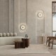Maytoni-MOD233WL-L11BS3K - Fiore - Brass LED Wall Lamp with White Decorative Shade