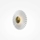 Maytoni-MOD233WL-L11BS3K - Fiore - Brass LED Wall Lamp with White Decorative Shade