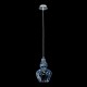 Maytoni-MOD238-PL-01-BL - Eustoma - Light Blue Glass Single Pendant- Nickel