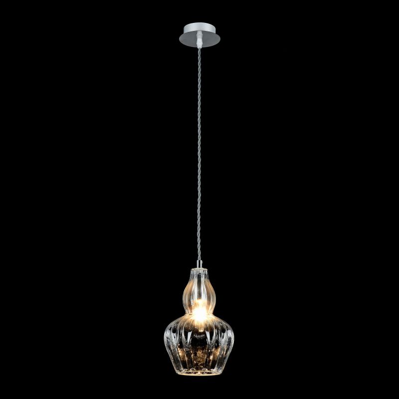 Maytoni-MOD238-PL-01-TR - Eustoma - Nickel Pendant with Clear Glass