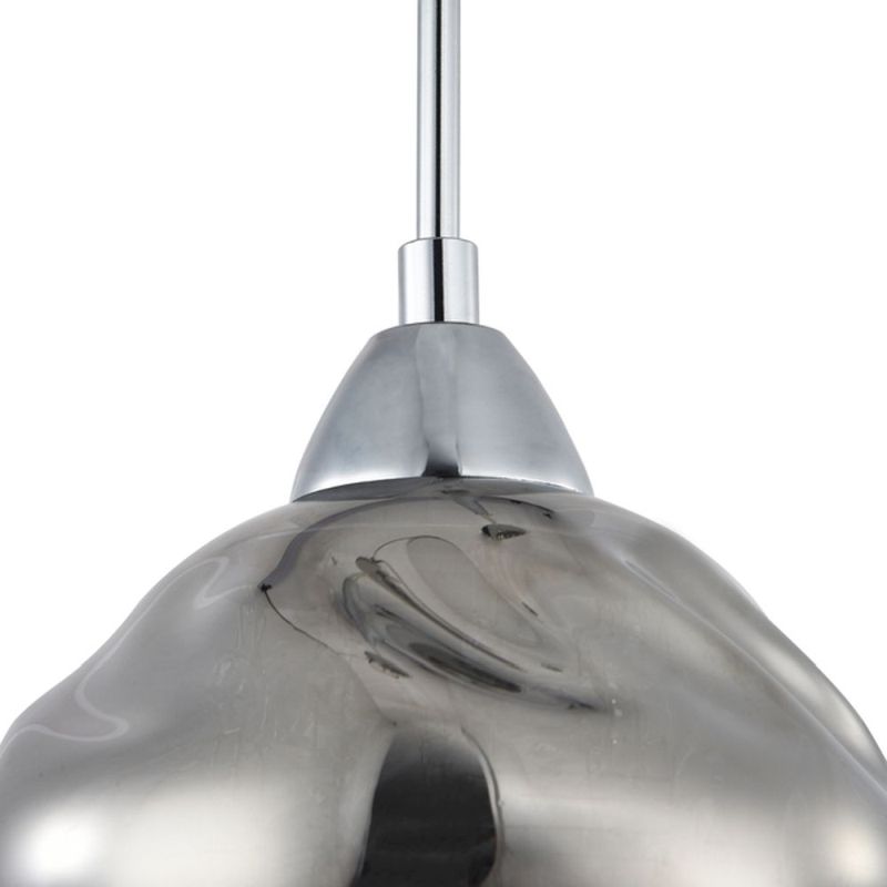 Ceiling Lights - Haze - Smoky Dull Glass with Crystal Single Pendant Maytoni-P244-PL-01-N - Haze - Smoky Dull Glass with Crystal Single Pendant