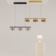Maytoni-MOD286PL-L12B3K - Spirito - Black 3 Light LED over Island Fitting with Ombre Smoked Glass