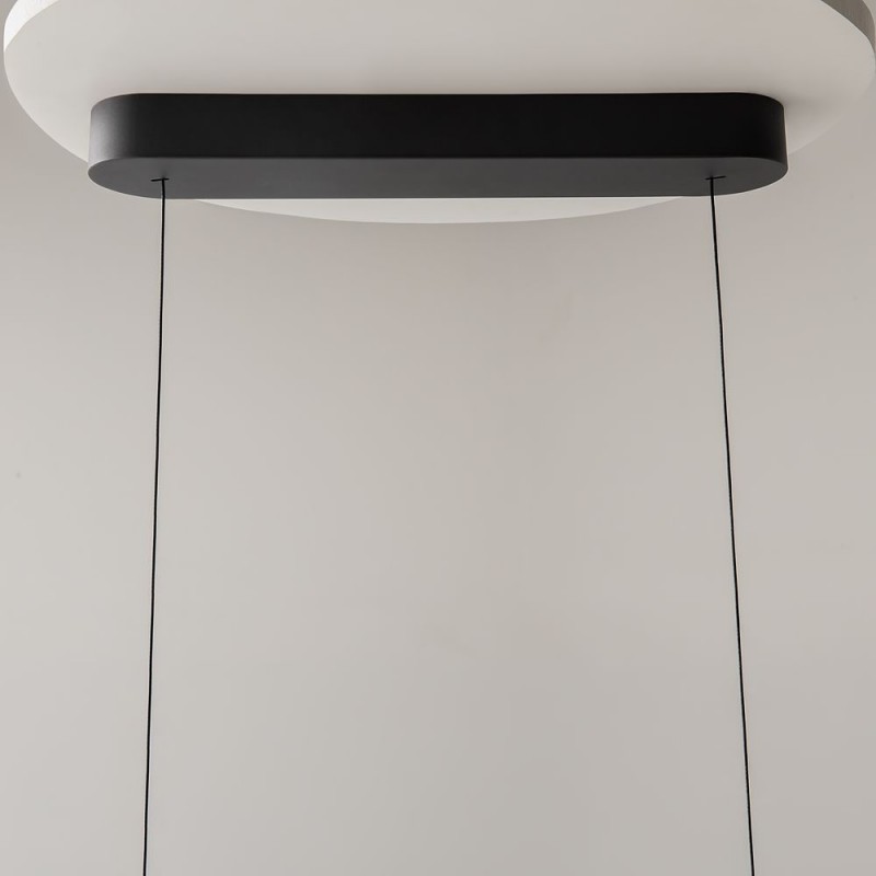 Maytoni-MOD286PL-L12B3K - Spirito - Black 3 Light LED over Island Fitting with Ombre Smoked Glass
