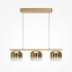 Maytoni-MOD286PL-L12G3K - Spirito - Gold 3 Light LED over Island Fitting with Ombre Gold Glass