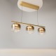 Maytoni-MOD286PL-L12G3K - Spirito - Gold 3 Light LED over Island Fitting with Ombre Gold Glass