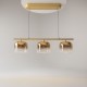 Maytoni-MOD286PL-L12G3K - Spirito - Gold 3 Light LED over Island Fitting with Ombre Gold Glass