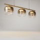 Maytoni-MOD286PL-L12G3K - Spirito - Gold 3 Light LED over Island Fitting with Ombre Gold Glass