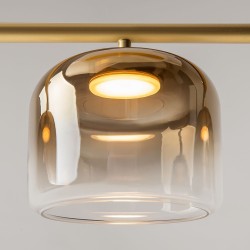 Spirito - Gold 3 Light LED over Island Fitting with Ombre Gold Glass