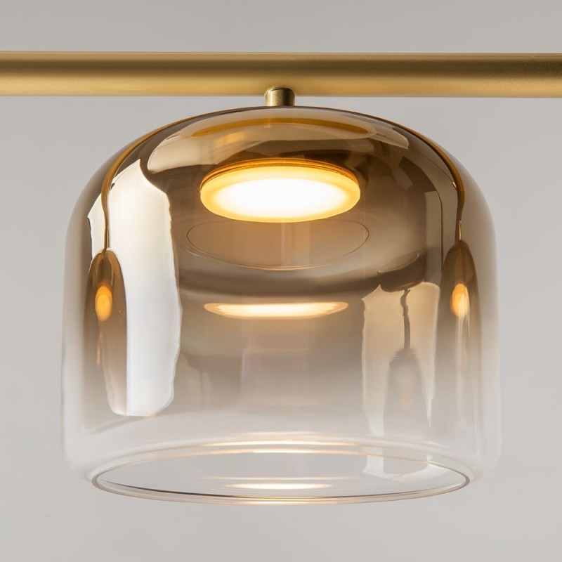 Maytoni-MOD286PL-L12G3K - Spirito - Gold 3 Light LED over Island Fitting with Ombre Gold Glass