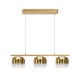 Maytoni-MOD286PL-L12G3K - Spirito - Gold 3 Light LED over Island Fitting with Ombre Gold Glass