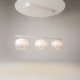 Maytoni-MOD286PL-L12W3K - Spirito - White 3 Light LED over Island Fitting with Ombre White Glass