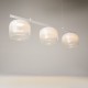 Maytoni-MOD286PL-L12W3K - Spirito - White 3 Light LED over Island Fitting with Ombre White Glass