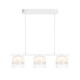 Maytoni-MOD286PL-L12W3K - Spirito - White 3 Light LED over Island Fitting with Ombre White Glass